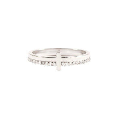 Creative Copper Set Zircon Women's Ring