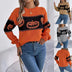 Halloween Pumpkin Pullover Sweater Fashion Long Sleeve Knitted Tops For Women Clothing Douson Odeh