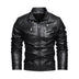 Men's Leather Lapel American Retro Plus Size Leather Jacket Douson Odeh