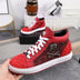 Genuine Leather Breathable High Top Skeleton Shoes For Men Douson Odeh