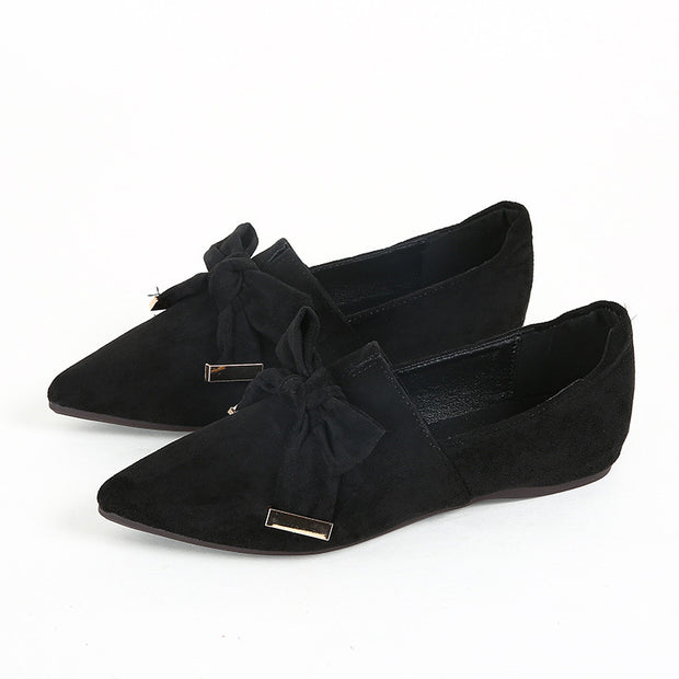 Flat Shoes Deep Mouth Soft Surface Slip-on