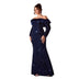 Off-the-shoulder Sequin Evening Gown For Proms