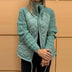 Stand Collar Cotton Jacket With Pockets Fashion Knitted Stitching Zipper Coat Winter Warm Tops For Women Douson Odeh