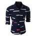 Spring Men's Geometric Printed Shirt Trendy Men Shirt Coat Douson Odeh
