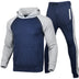 Sports Set Men's Sweater Suit With Hood Loose Pants