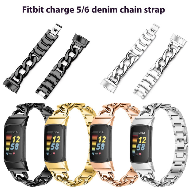 Metal Strap For FitbitCharge6 Smart Watch