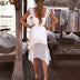 Water-soluble crocheted gown