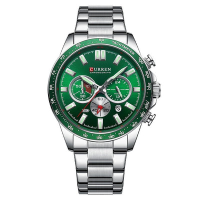 Men's Waterproof Calendar Steel Belt Quartz Watch