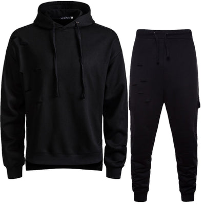 Sweater Suit Sports And Leisure Men's Ripped Suit