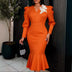 Waist-cinching Figure-flattering Mermaid Gown For Banquets