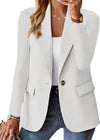 Ins Lapel Button Jacket Fashion Commuter Casual Suit Jacket Women's Long-sleeved Tops Outwear Clothing