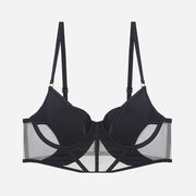 Glossy Mesh Hollow French Underwear Women