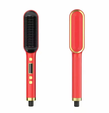 LCD Hair Straightening Comb with Dual-Use Curling Iron Mi tienda