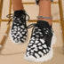 Floral Print Colorblock Mesh Shoes Casual Light Lace-up Sneakers For Women Douson Odeh