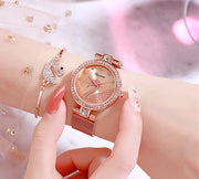 Fashion bracelet necklace ring ladies watch set