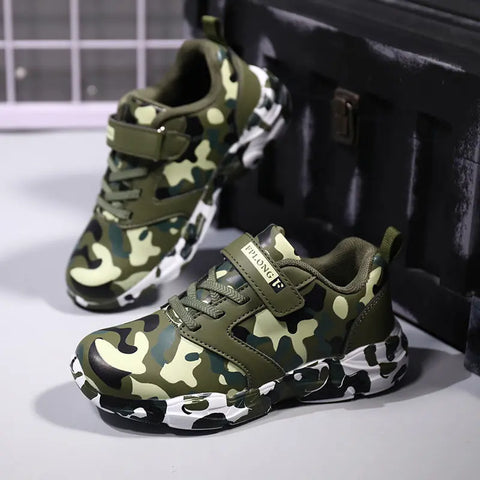 Children's Camo Shoes Light Sports Shoes Soft Bottom Douson Odeh
