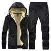 Middle-aged And Elderly Men's Fleece Thick Sports Suit