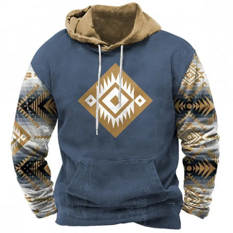 Fashion Trendy Printed Hoodie Men Douson Odeh