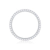 Square Diamond Arrangement, Double Array Diamonds, Luxury Fashion Moissanite Silver Ring