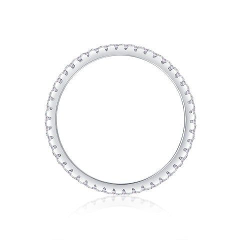 Square Diamond Arrangement, Double Array Diamonds, Luxury Fashion Moissanite Silver Ring