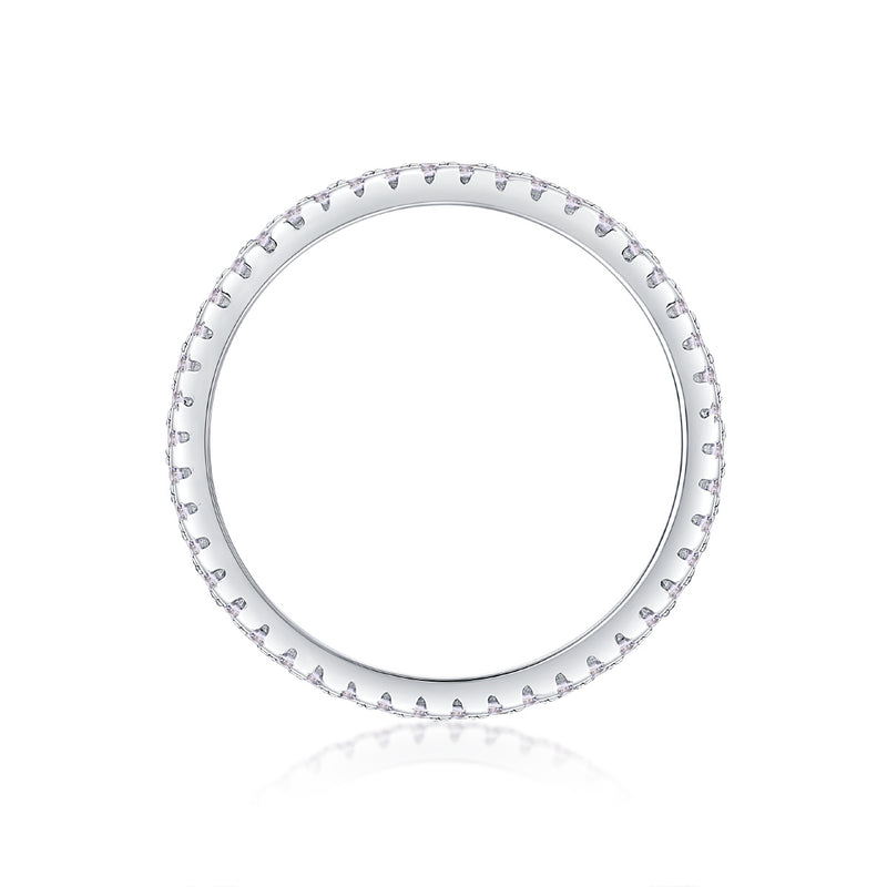 Square Diamond Arrangement, Double Array Diamonds, Luxury Fashion Moissanite Silver Ring