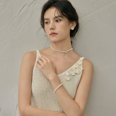 Moon Shadow Camellia Bracelet Spring And Summer Removable Twin