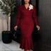 Waist-cinching Figure-flattering Mermaid Gown For Banquets