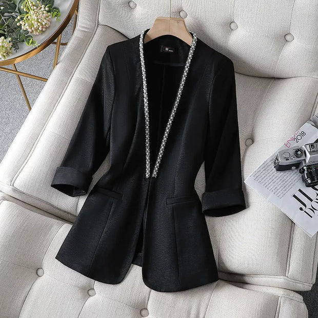 Fashionable All-match Elegant Lady's Suit Without Buckle