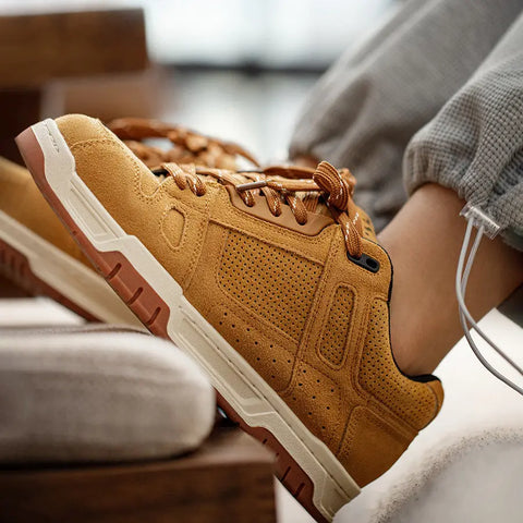 Niche Design Couple Platform Bread Shoes For Men Retro Douson Odeh