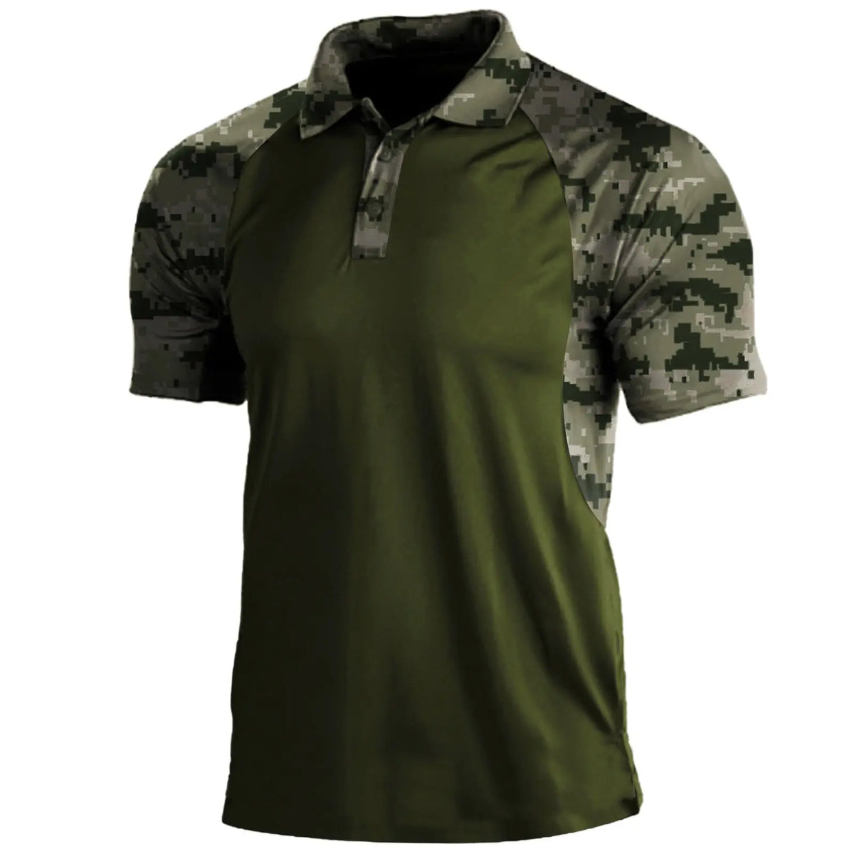 Polo Shirt Lapel Zipper Short-sleeved T-shirt Men Douson Odeh