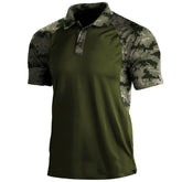 Polo Shirt Lapel Zipper Short-sleeved T-shirt Men Douson Odeh