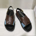 Axige Same Shoes Leather Platform Platform Shoes Roman Sandals Douson Odeh