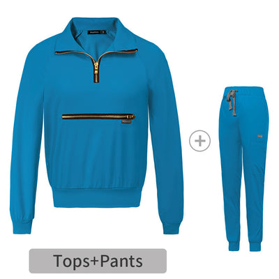 Casual Lapel Surgical Suit For Men And Women