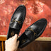 Business Casual Men's Woven Loafers Leather Shoes Men's Shoes Douson Odeh