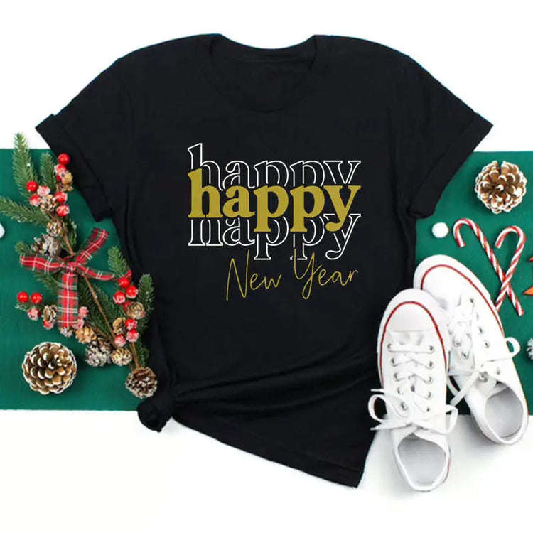 Printed Annual Party Short Sleeve T-shirt Tops For Men And Women Douson Odeh