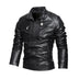 Men's Leather Lapel American Retro Plus Size Leather Jacket Douson Odeh