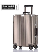 Aluminum Magnesium Luggage Password Trolley Case