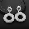 S925 Silver Zircon Eardrops European And American