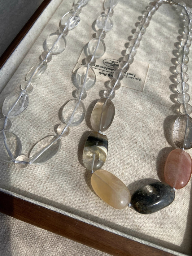 Natural Crystal Rough Stone Vintage Necklace