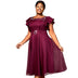 Butterfly Sleeve Mesh Ruffle Dress – Elegant Party & Wedding Guest