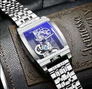 Transparent Full Hollow Flywheel Mechanical Men's Watch Waterproof Watch