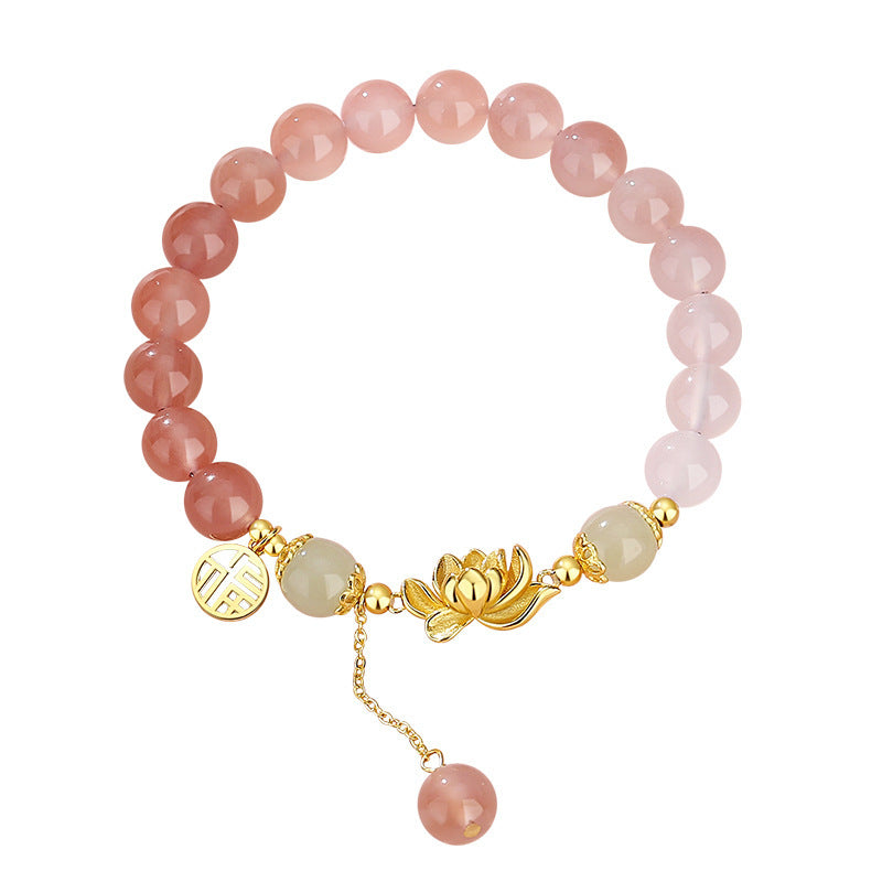 Original Gradient Agate Bracelet Women's S925 Sterling Silver