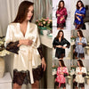 Pajama dress long-sleeved lace gown