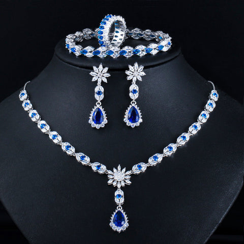 Fashion Necklace Earrings Ring Bracelet