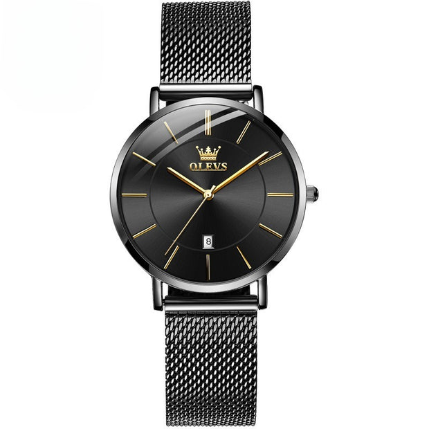 Valentine's Day Thin Men And Women Couple Electronic Quartz Watch
