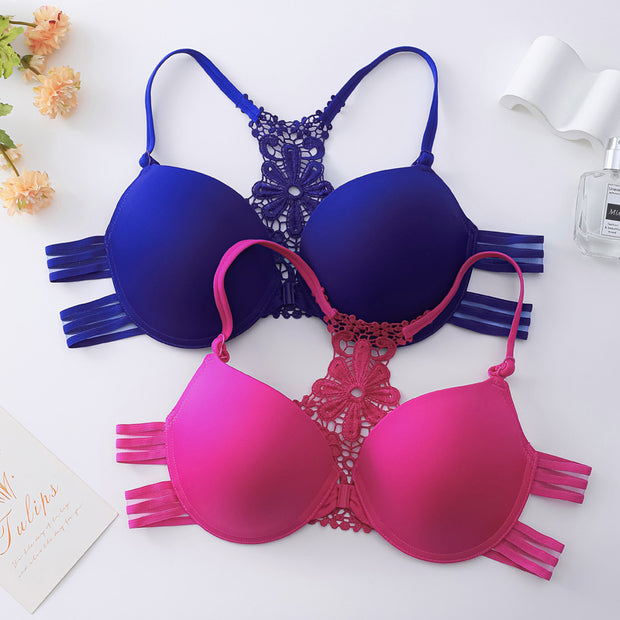 Buckled Front And Shaped Back Fashion Sexy Push Up Push Up Glossy Seamless Underwear For Women