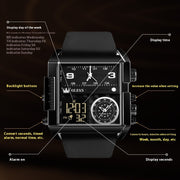 Multifunctional Sports Timing Quartz Movement Electronic Watch