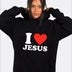 Women's I Love Jesus Hoodie — Casual Long Sleeve Sweatshirt