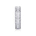 Square Diamond Arrangement, Double Array Diamonds, Luxury Fashion Moissanite Silver Ring