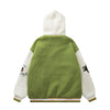 Lamb Wool Hooded Coat For Men